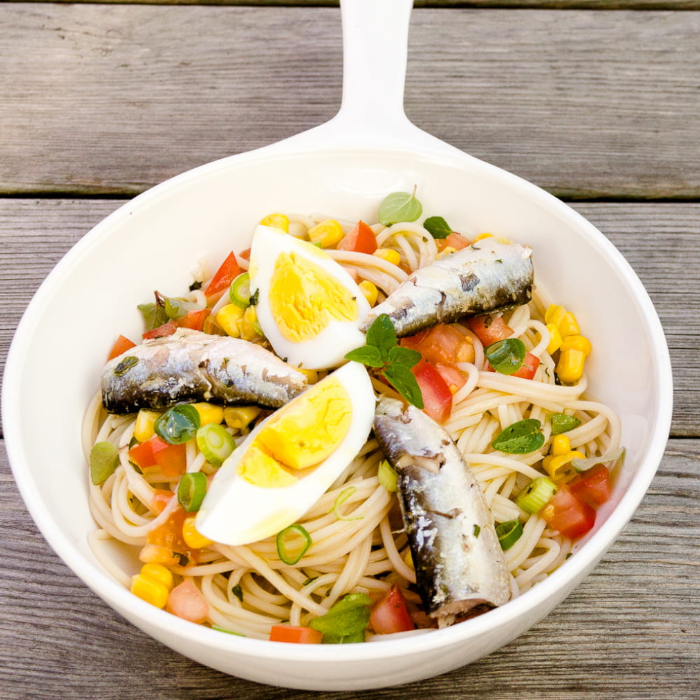 Fresh Sardine Pasta Salad
