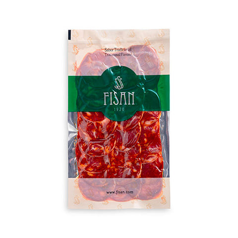 Iberian Pork Chorizo Fisan Sliced 50g | Chorizo Iberico Fisan Loncheado 50g