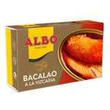 Cod-Fish in Biscayan Style Albo 115g Tin | Bacalao a la Vizcaina Albo 115g
