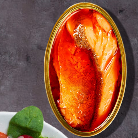 Cod Fish in Biscayan Style Albo 115g Tin | Bacalao a la Vizcaina Albo 115g