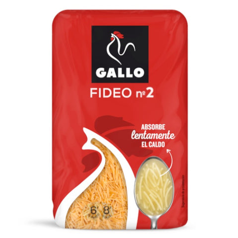 Fideo No.2 Pastas Gallo 450g  | Fideo No.2 Pastas Gallo 450g