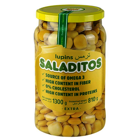 Lupin Beans Saladitos 1300g Pet jar  | Altramuces Saladitos 1300g