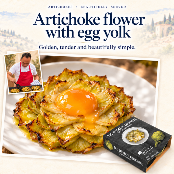 Artichokes, beautifully served | Alcachofas para sorprender