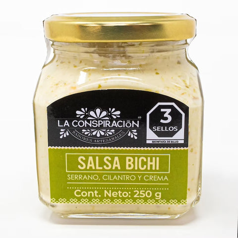 Bichi Sauce La Conspiracion 250g Glass Jar | Salsa Bichi La Conspiracion 250g Cristal
