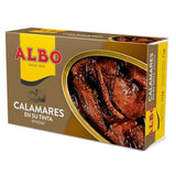 Squid Pieces in their own Ink Albo 112g Tin | Trozos de Calamar en su tinta Albo 112g