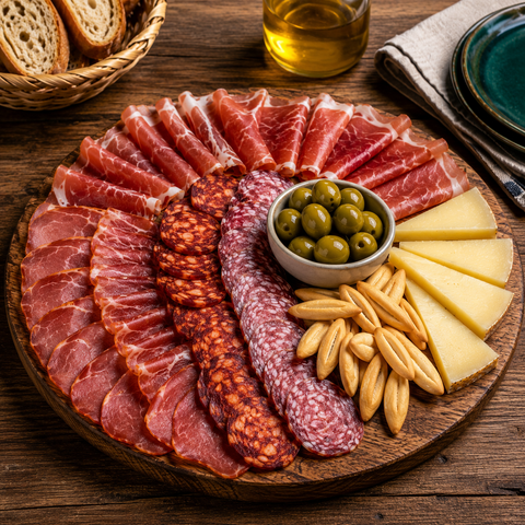 Spanish Iberian Cuts - Charcuterie Board | Tabla de Embutidos Ibéricos Españoles – Selección Gourmet