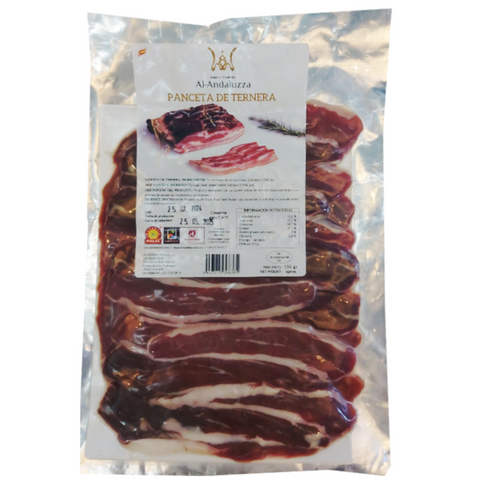 Beef Bacon - Panceta Sliced Al-Andaluzza 150g | Panceta de Ternera Loncheada Al-Andaluzza 150g