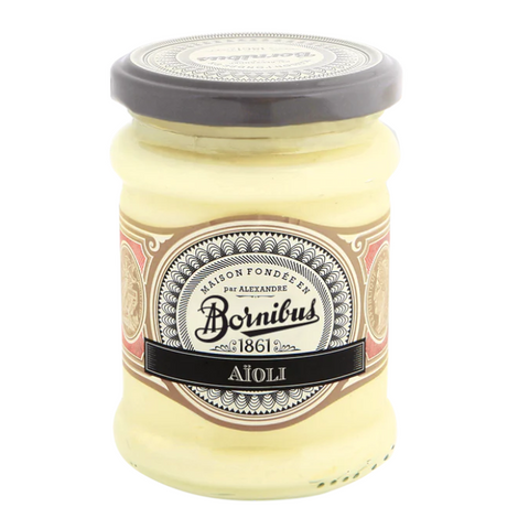 Garlic Sauce Alioli Bornibus 220g Glass Jar | Salsa Alioli Bornibus 220g