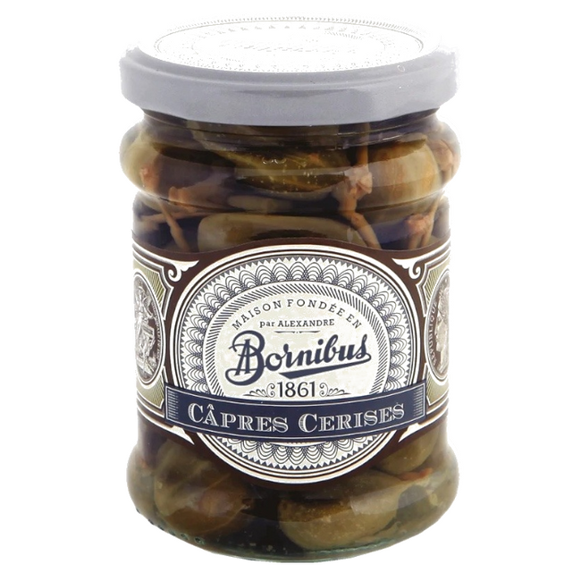 Caperberries Bornibus 260g Glass Jar | Alcaparrones Bornibus 260g