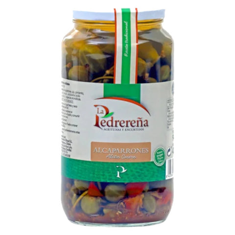 Caper Berries in Vinegar La Pedrerena 940g Glass Jar  | Alcaparrones La Pedrerena 940g Glass Jar