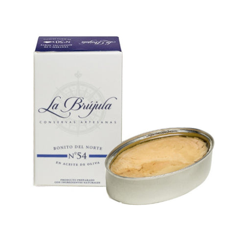 White Tuna in Olive Oil La Brujula 115g Tin | Bonito del Norte en Aceite de Oliva La Brujula 115g