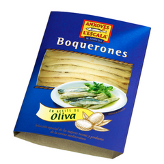 White Anchovy Fillets in Olive Oil Anxoves de L' Escala 120g Blister | Boquerones L' Escala en Aceite de Oliva