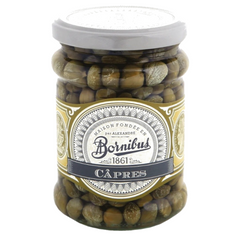 Caperberries Bornibus France 260g Glass Jar  | Alcaparras Bornibus 260g