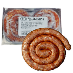Beef Chorizo Sausage Spiral (Frozen) Argentina 500g (2pc)| Chorizo Argentino de Ternera Spiral Congelado 500g (2pc)