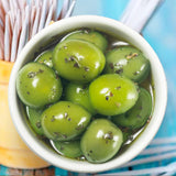 Marinated Green Crushed Olives Embrujos Maestros A.  | Aceituns Marinadas Embrujos Maestros A. - La despensa