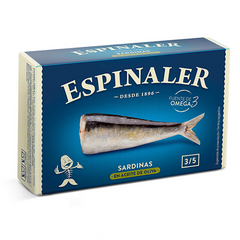 Small Sardines in Olive Oil 3/5 Espinaler 115g Tin
