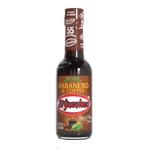 Hot Sauce Habanero and Coffee El Yucateco 120ml Glass Jar | Salsa Picante Habanero y Cafe El Yucateco 120ml