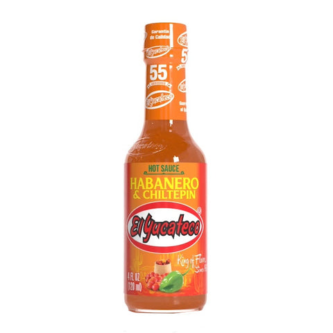 Hot Sauce Habanero and Chiltepin El Yucateco 120ml Glass Jar | Salsa Picante  Habanero y Chiltepin El Yucateco 120ml