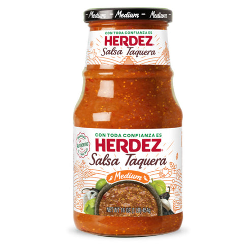 Taquera Sauce Herdez 240g Glass Jar | Salsa Taquera Herdez 240 g