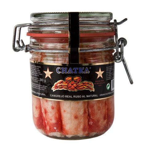 King Crab Legs CHATKA Glass | Patas de Cangrejo Real Rojo CHATKA Cristal