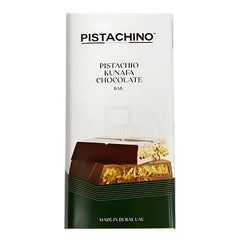 Pistachino Kunafa Chocolate Bar 195g Box | Barra de Chocolate Pistacho Kunafa Caja 195g