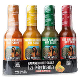 Habanero Hot Sauce Tasting Set La Meridana  | Set La Meridana  Habanero Hot Sauce - La despensa