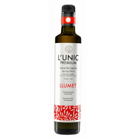 Extra Virgin Olive Oil Llumet Early Harvest L'Unic | Aceite de Oliva Virgen Extra Llumet Cosecha Temprana