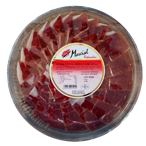 Iberico Bellota Ham 75% Hand Sliced Marcial - Guijuelo |Jamón Ibérico Bellota 75% Marcial - Guijuelo