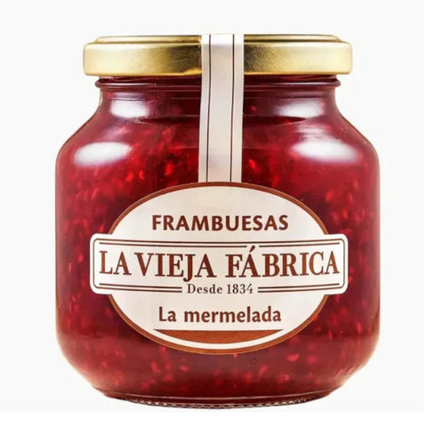 Artisan Raspberry Jam La Vieja Fabrica 350g Glass Jar | Mermelada de Frambuesa La Vieja Fabrica 350g
