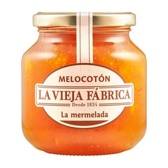 Artisan Peach Jam La Vieja Fabrica 280g Glass Jar | Mermelada de Melocoton La Vieja Fabrica 280g