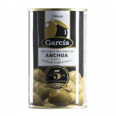 Olives Stuffed w. Anchovy Selection Calibre 160 - 200 O.Garcia  |  Aceitunas Rellenas de Anchoa  Calibre 160 - 200 O.Garcia