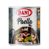 Paella Mix with Squid Ink Dani 190g Tin |Mix Paella con Tinta de Calamar Dani 190g