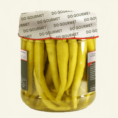 Green Chili Peppers Piparras in Vinegar Do Gourmet 300g Glass Jar | Piparras Vascas Picantes en Vinagre Do Gourmet 300g Glass Jar