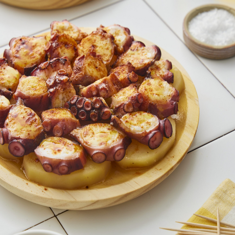 Wooden Plate for Galician Octopus | Plato de Madera para Pulpo a la Gallega