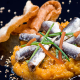 Small Sardines in Olive Oil 20/25Pcs La Brujula 110g Tin | Sardinillas en Aceite de Oliva 20/25 Uds La Brujula 110g