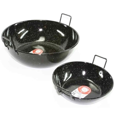 Deep Enamelled Pan 2 Handle Garcima |Sarten Honda Esmaltada 2 asas Garcima