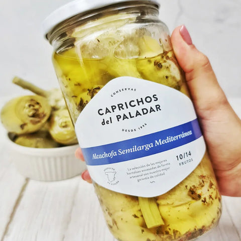 Artichoke Semi-Large with tail Mediterranean Style 10/14 Caprichos Paladar | Alcachofa Semilarga con rabo Mediterránea 10/14 Frutos Caprichos del Paladar
