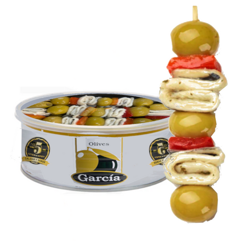 Skewers with White Anchovy and Olives O.Garcia|Pinchos con Boquerones y Aceituna O. Garcia