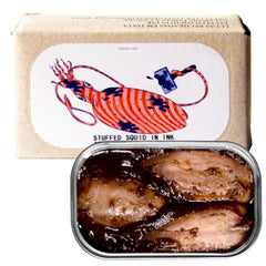 Stuffed Squid in Ink JOSE Gourmet 110g Tin | Calamares Rellenos en su Tinta Jose Gourmet 110g Tin