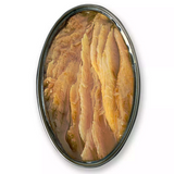 White Tuna Belly in Olive Oil La Brujula 115g Tin | Ventresca de Bonito en Aceite de Oliva La Brujula 115g