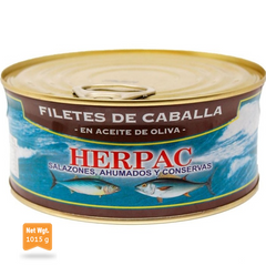 Mackerel Fillets in Olive Oil 1.050g | Filetes de Caballa en Aceite de Oliva 1.050g