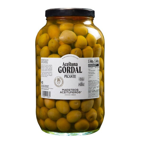 Gordal Spicy Olives 4kg Maestros Aceituneros | Aceitunas Gordal Picantes Maestros Aceituneros 4kg