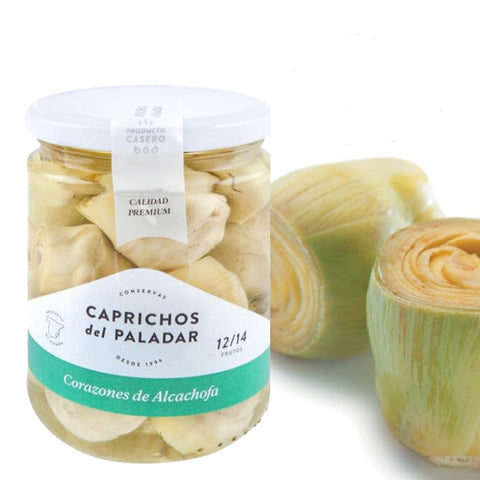 Artichoke Hearts in Brine  12/14 Caprichos Paladar|Corazones de Alcachofa 12/14 Frutos Caprichos del Paladar