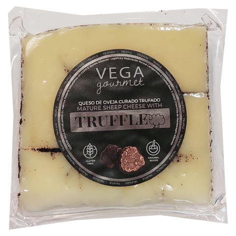 Sheep Cheese with Black Truffle Vega Mancha|Queso de Oveja con Trufa Negra Vega Mancha