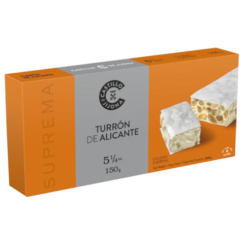 Hard Almond Nougat Castillo Jijona|Turron de Almendra Duro Castillo Jijona 150g